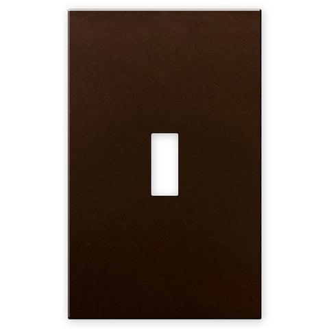 Screwless Bronze - 1 Toggle Wallplate