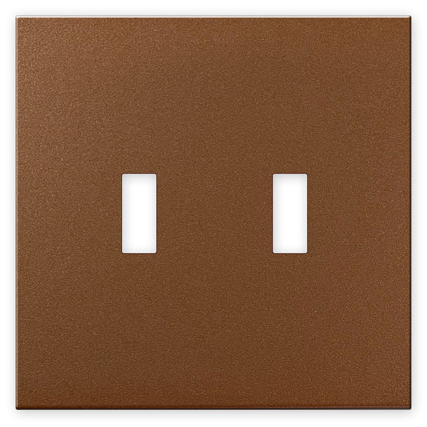 Screwless Copper - 2 Toggle Wallplate