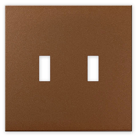 Screwless Copper - 2 Toggle Wallplate