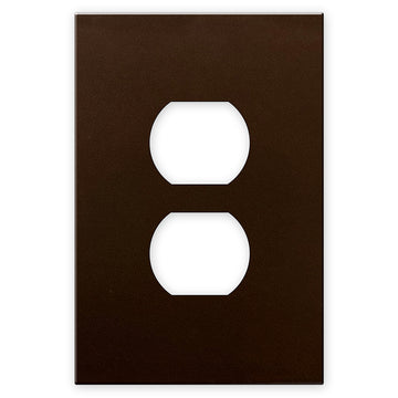 Screwless Oversized Bronze - 1 Duplex Wallplate