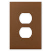 Screwless Oversized Brushed Copper - 1 Duplex Wallplate