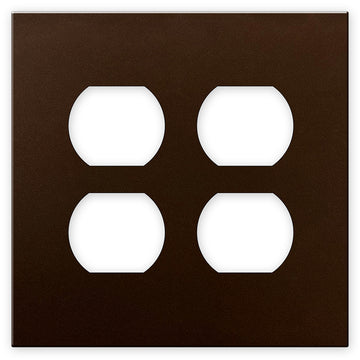 Screwless Bronze - 2 Duplex Wallplate
