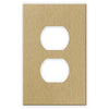 Screwless Brushed Gold - 1 Duplex Wallplate