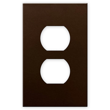 Screwless Bronze - 1 Duplex Wallplate