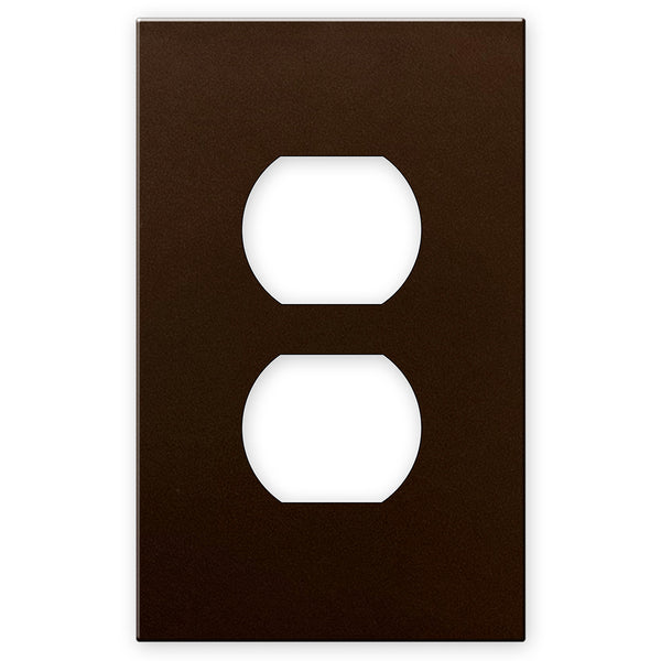 Screwless Bronze - 1 Duplex Wallplate