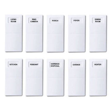 Identify Switch Labels - White - 10 Pack