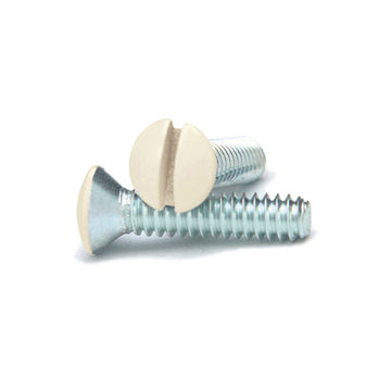 Almond 3/4 Inch Wallplate Screws - 10 Pack - Wallplate Warehouse PSAL 070686401651 Screws