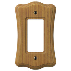Austin Medium Oak Finish - 1 Rocker Wallplate