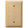 Baker Unfinished Alder Wood - 1 Blank Wallplate - Wallplate Warehouse 180B 070686175781 1 Blank