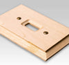 Baker Unfinished Alder Wood - 2 Toggle / 1 Duplex Wallplate - Wallplate Warehouse 180TTD - B 070686580080 2 Toggle / 1 Duplex