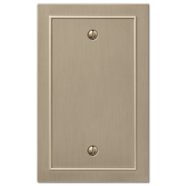 Bethany Brushed Bronze Cast - 1 Blank Wallplate - Wallplate Warehouse 57BBZ 070686583616 1 Blank