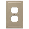 Bethany Brushed Bronze Cast - 1 Duplex Wallplate - Wallplate Warehouse 57DBZ 070686583487 1 Duplex