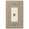 Bethany Brushed Bronze Cast - 1 Phone Jack Wallplate - Wallplate Warehouse 57PHBZ 070686583630 Phone Jacks