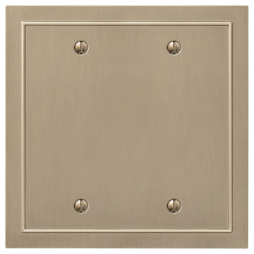 Bethany Brushed Bronze Cast - 2 Blank Wallplate