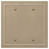 Bethany Brushed Bronze Cast - 2 Blank Wallplate