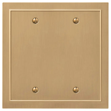 Bethany Brushed Bronze Cast - 2 Blank Wallplate - Wallplate Warehouse 57BBBZ - B 070686020487 2 Blank