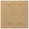 Bethany Brushed Bronze Cast - 2 Blank Wallplate - Wallplate Warehouse 57BBBZ - B 070686020487 2 Blank