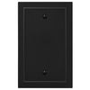 Bethany Matte Black Cast - 1 Blank Wallplate - Wallplate Warehouse 57BBK 070686020500 1 Blank