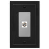 Bethany Matte Black Cast - 1 Cable Jack Wallplate - Wallplate Warehouse 57CXBK 070686586679 Cable Jacks