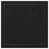 Bethany Matte Black Cast - 2 Blank Wallplate - Wallplate Warehouse 57BBBK - B 070686020517 2 Blank