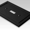 Bethany Matte Black Cast - 2 Rocker Wallplate - Wallplate Warehouse 57RRBK 070686586570 2 Rocker