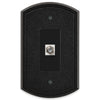 Blackwell Black Iron Cast - 1 Cable Jack Wallplate - Wallplate Warehouse 58CXBI 070686012314 Cable Jacks