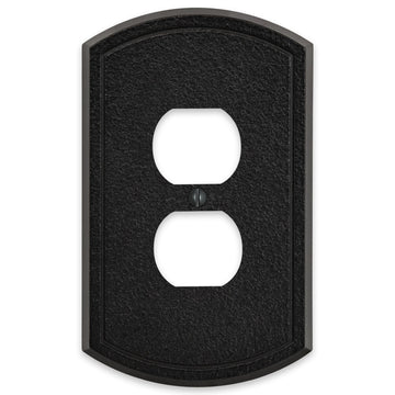 Blackwell Black Iron Cast - 1 Duplex Wallplate - Wallplate Warehouse 58DBI 070686012246 1 Duplex