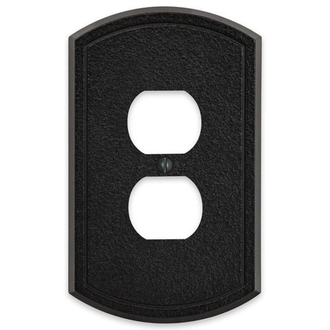 Blackwell Black Iron Cast - 1 Duplex Wallplate - Wallplate Warehouse 58DBI 070686012246 1 Duplex