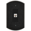 Blackwell Black Iron Cast - 1 Phone Jack Wallplate - Wallplate Warehouse 58PHBI 070686012321 Phone Jacks