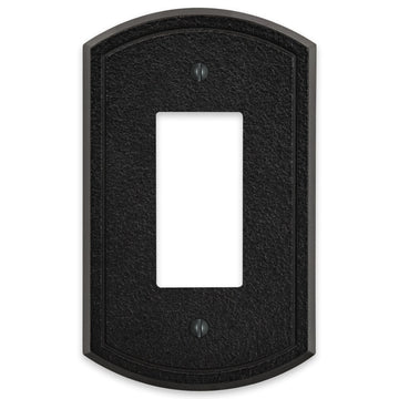 Blackwell Black Iron Cast - 1 Rocker Wallplate - Wallplate Warehouse 58RBI 070686012277 1 Rocker