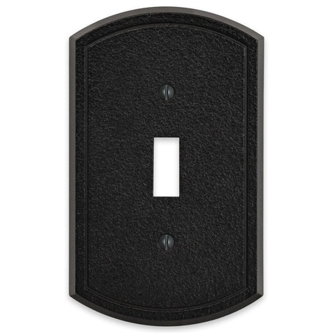Blackwell Black Iron Cast - 1 Toggle Wallplate - Wallplate Warehouse 58TBI 070686012215 1 Toggle