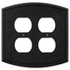 Blackwell Black Iron Cast - 2 Duplex Wallplate - Wallplate Warehouse 58DDBI - B 070686012253 2 Duplex