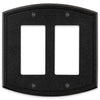Blackwell Black Iron Cast - 2 Rocker Wallplate - Wallplate Warehouse 58RRBI 070686012284 2 Rocker