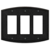 Blackwell Black Iron Cast - 3 Rocker Wallplate - Wallplate Warehouse 58RRRBI - B 070686012291 3 Rocker
