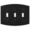 Blackwell Black Iron Cast - 3 Toggle Wallplate - Wallplate Warehouse 58TTTBI 070686012239 3 Toggle