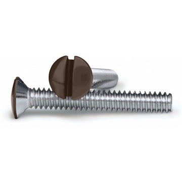 Brown 1 Inch Wallplate Screws - 10 Pack - Wallplate Warehouse PSLB 070686582473 Screws