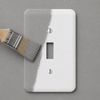 Capri Paintable White - 1 Toggle/1 Duplex Wallplate - Wallplate Warehouse 635TDW 70686002575 1 Toggle/1 Duplex