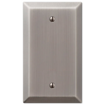 Century Antique Nickel Steel - 1 Blank Wallplate - Wallplate Warehouse 163BAN 070686574324 1 Blank