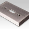 Century Antique Nickel Steel - 1 Toggle / 1 Duplex Wallplate - Wallplate Warehouse 163TDAN 070686574379 1 Toggle / 1 Duplex