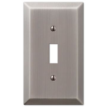 Century Antique Nickel Steel - 1 Toggle Wallplate - Wallplate Warehouse 163TAN 070686574331 1 Toggle