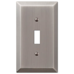 Century Antique Nickel Steel - 1 Toggle Wallplate