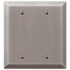 Century Antique Nickel Steel - 2 Blank Wallplate - Wallplate Warehouse 163BBAN 070686574508 2 Blank