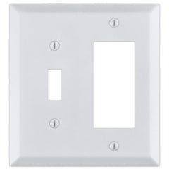 Century Bright White - 1 Toggle/1 Rocker Wallplate