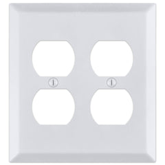 Century Bright White - 2 Duplex Wallplate