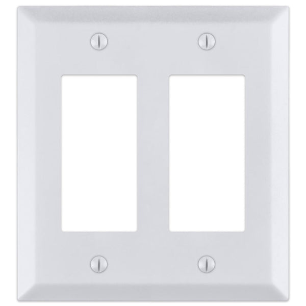 Century Bright White - 2 Rocker Wallplate - Wallplate Warehouse 163RR-BW 70686021767 2 Rocker