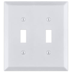 Century Bright White - 2 Toggle Wallplate