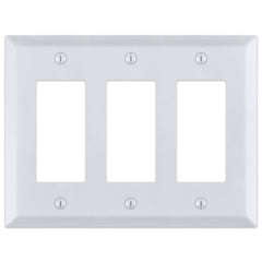 Century Bright White - 3 Rocker Wallplate