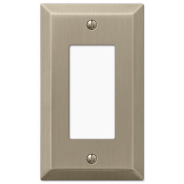 Century Brushed Bronze Steel - 1 Rocker Wallplate - Wallplate Warehouse 163RBZ 070686574638 1 Rocker