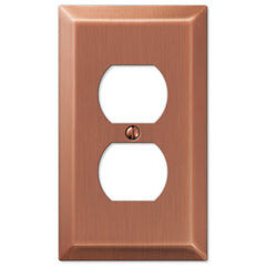 Century Antique Copper Steel - 1 Duplex Wallplate