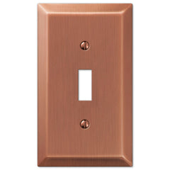 Century Antique Copper Steel - 1 Toggle Wallplate
